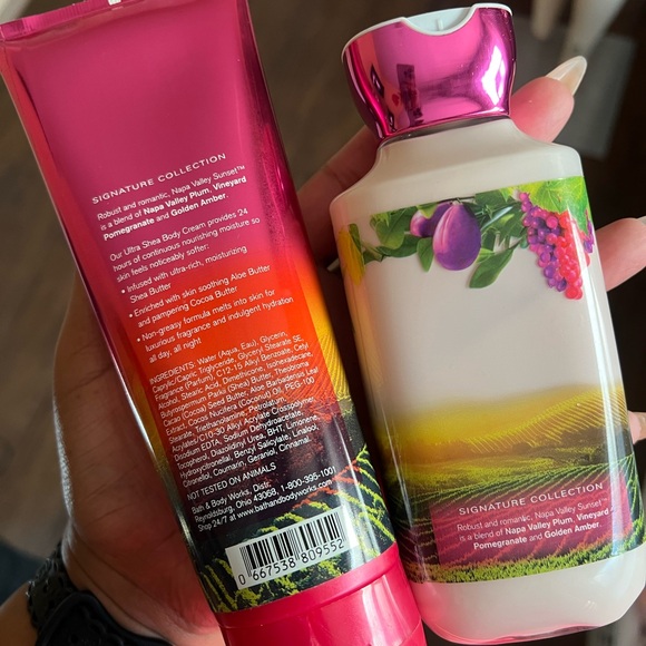 Bath & Body Works Napa Valley Sunset Body Cream and Lotion Set - Picture 2 of 5